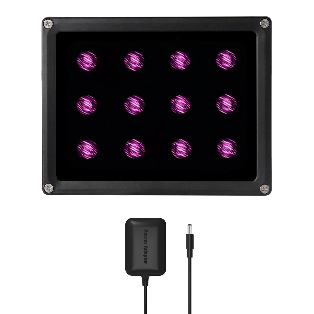Tendelux BI12 IR Illuminator, 12W LED Infrared Flood Light for Security Cameras / License Plate Capturing